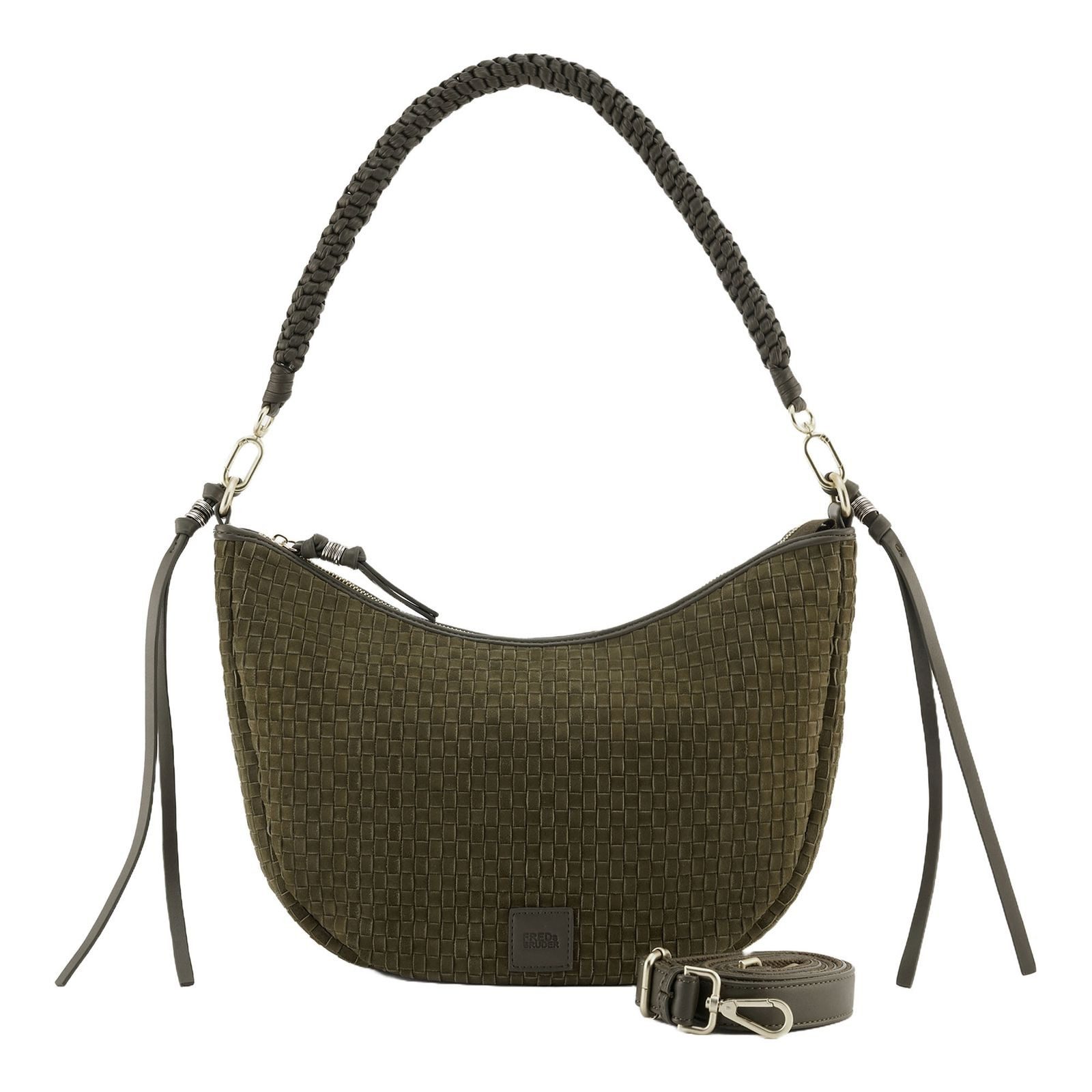 FREDsBRUDER Schultertasche Round Midi Hobo Bag, aus echtem Leder