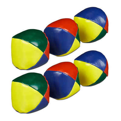 relaxdays Spielball 6 x Jonglierbälle