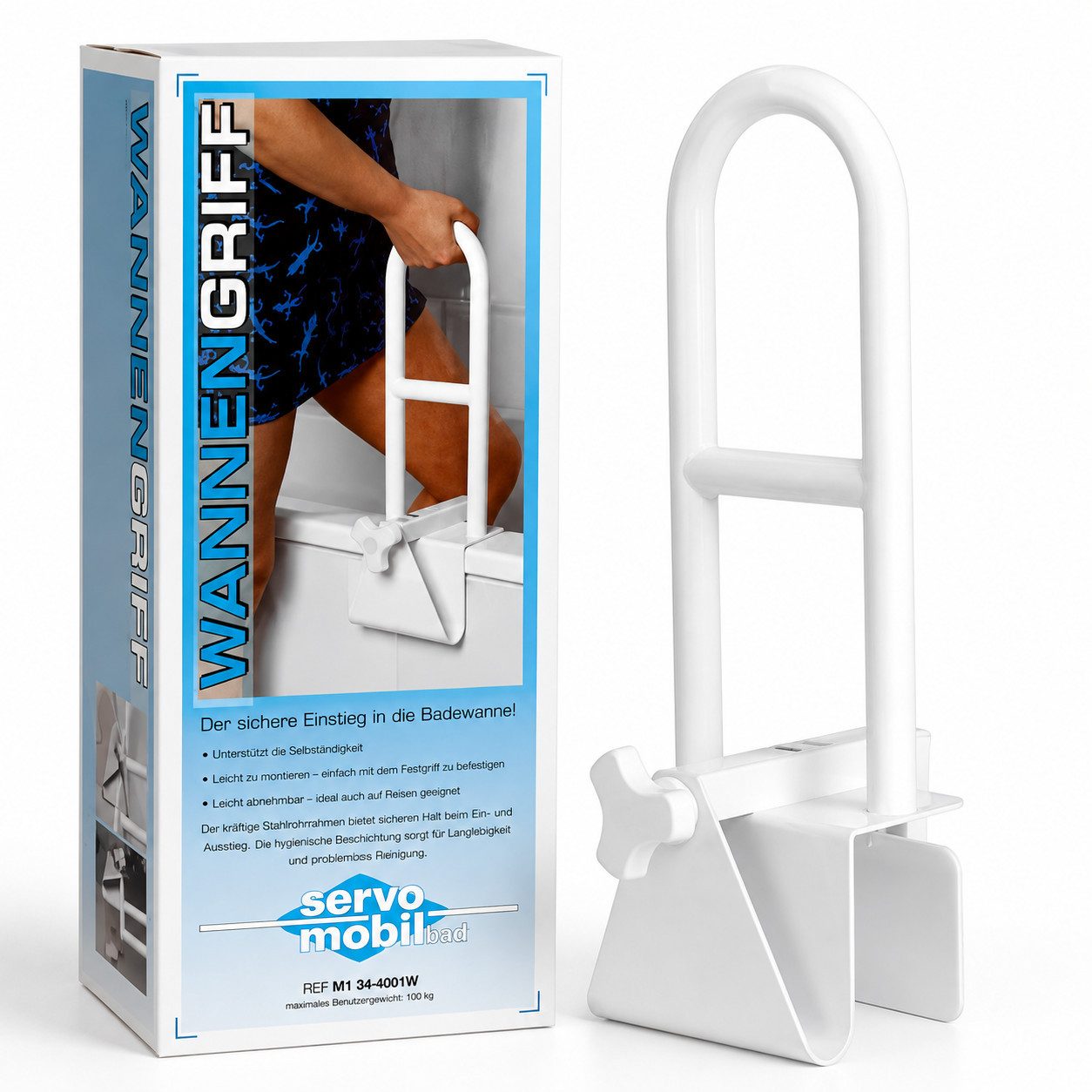 DocMed Badewannengriff DocMed Wannengriff, belastbar bis 100 kg, Stabi, sicher und Rostfrei