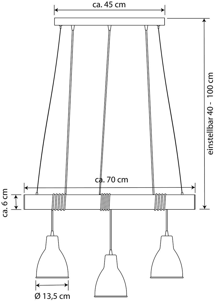 MeLiTec LED Pendelleuchte DP18, LED, Pendelleuchte, Wohnzimmer, Leuchte, Hängelampe, Esszimmer, Anthrazit, Küchenlampe