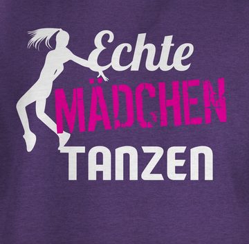 Shirtracer T-Shirt Echte Mädchen tanzen - Tänzerin Kinder Sport Kleidung
