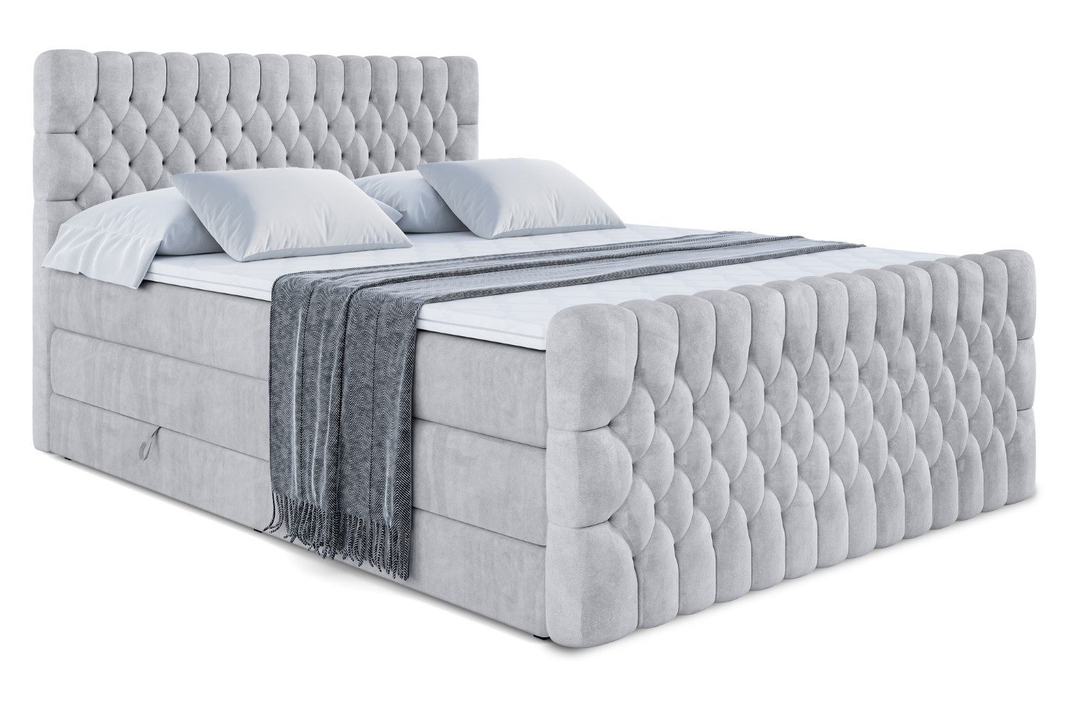 ALTDECOR Boxspringbett SERENE-Z KING (Multipocket-Matratze H4, günstig online kaufen