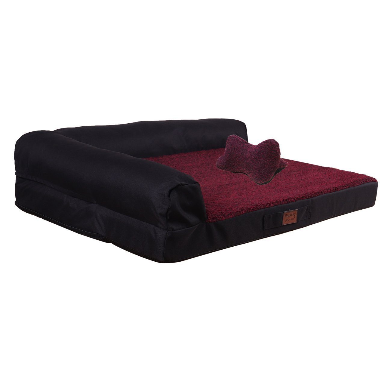 M-Diamant Tierbett Hundebett Waschbares orthopädisches Haustierbett Hunde Katzen, Plüsch, Rutschfest & atmungsaktiv