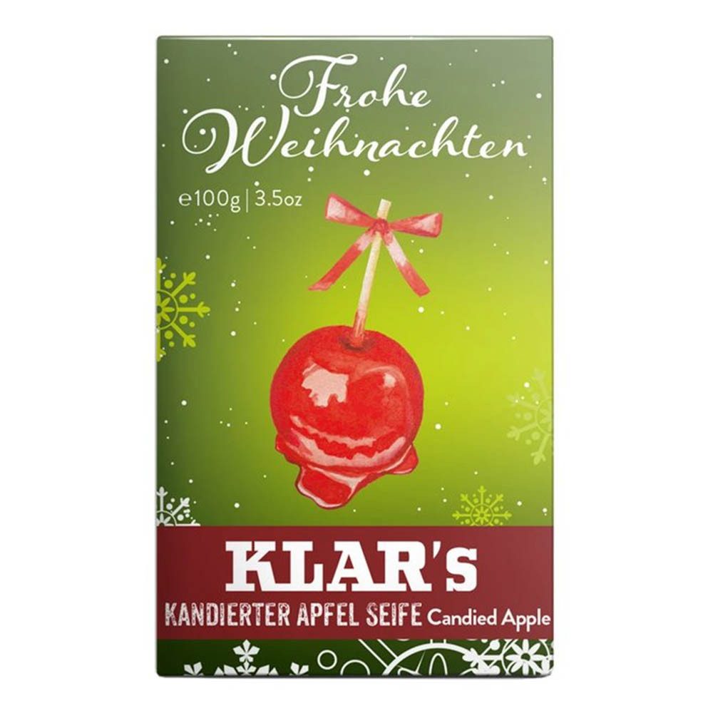 Klar Seife Handseife Weihnachtsseife - kandierter Apfel 100g