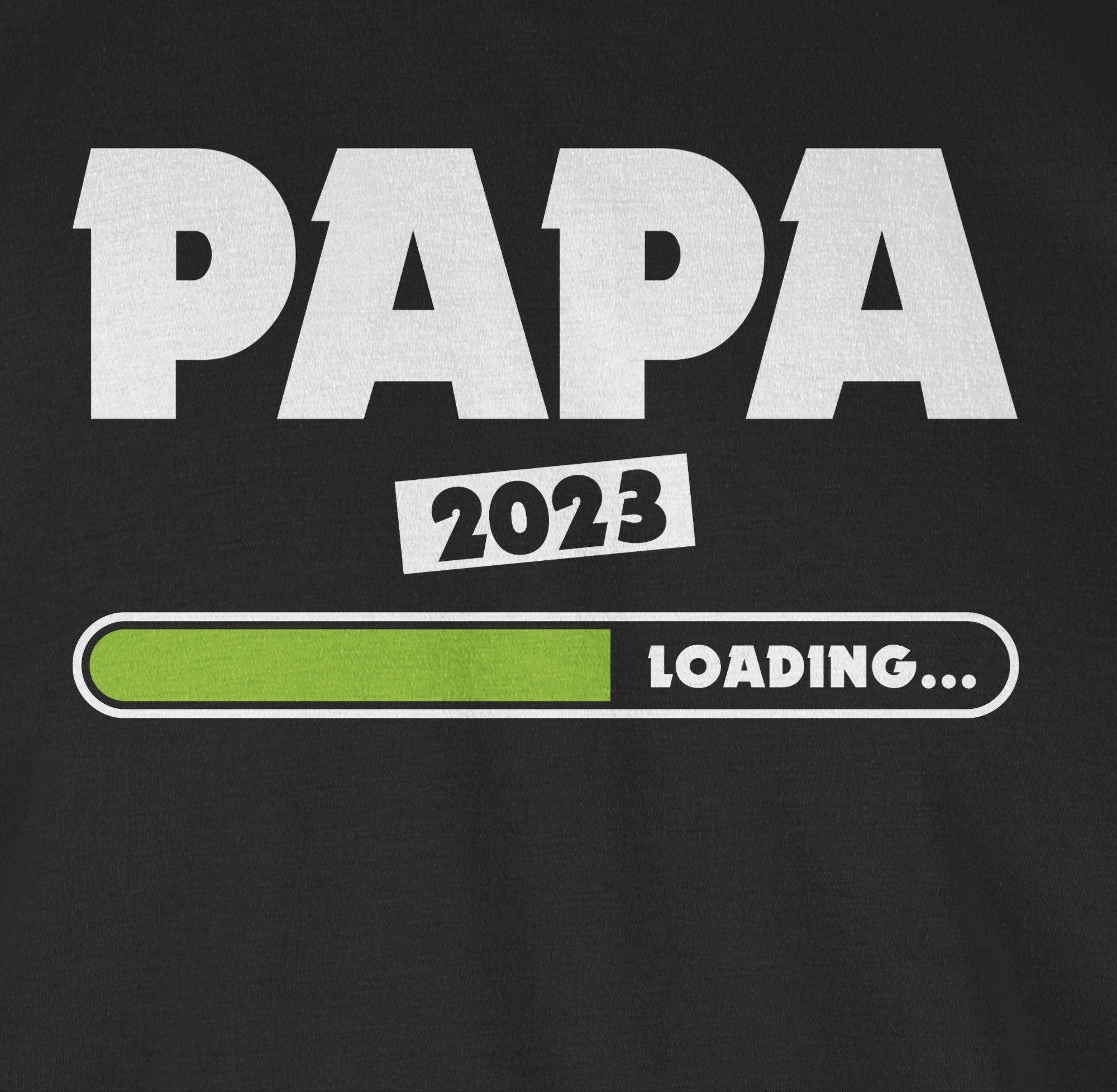 grün loading Papa Vatertag 2023 Papa Schwarz T-Shirt Shirtracer Geschenk 01 für