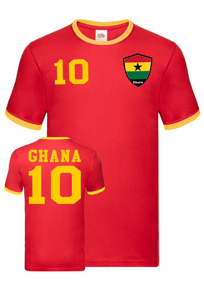 Ghana Fußball Sport Cup Brownie Football WM Herren Afrika T-Shirt Trikot Meister & Blondie