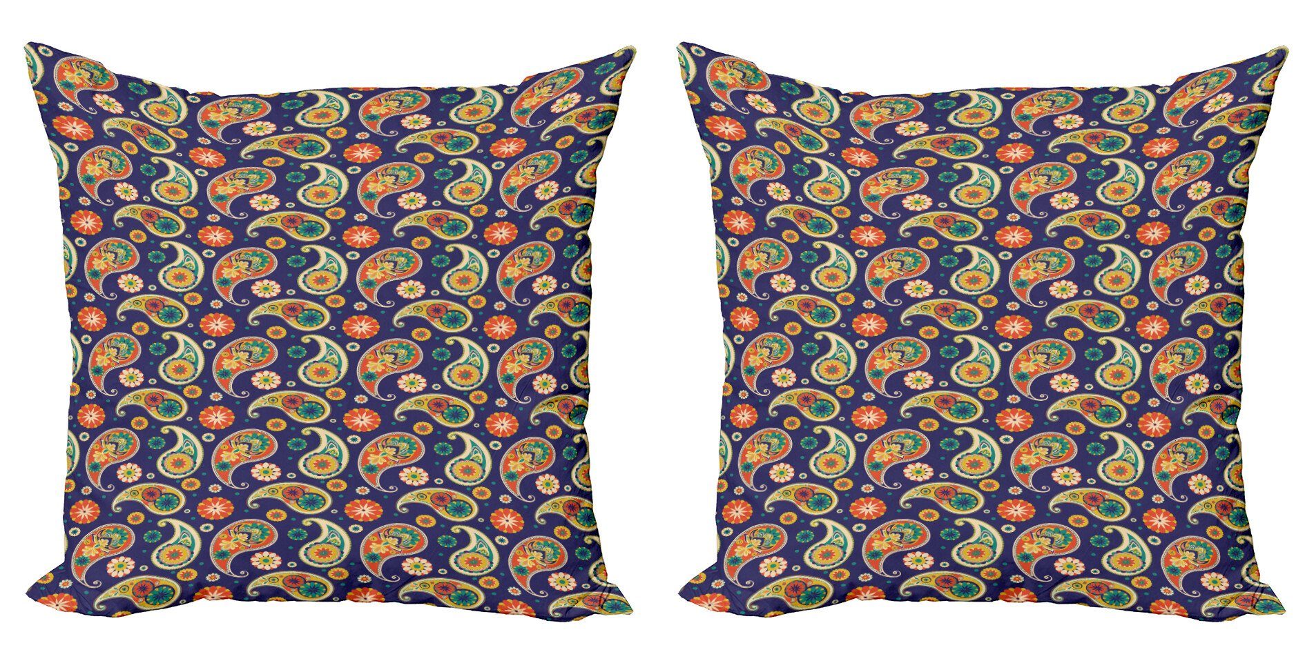 Kissenbezüge Modern Accent Doppelseitiger Floral Paisley (2 Digitaldruck, Repetitive Stück), Abakuhaus Pateh