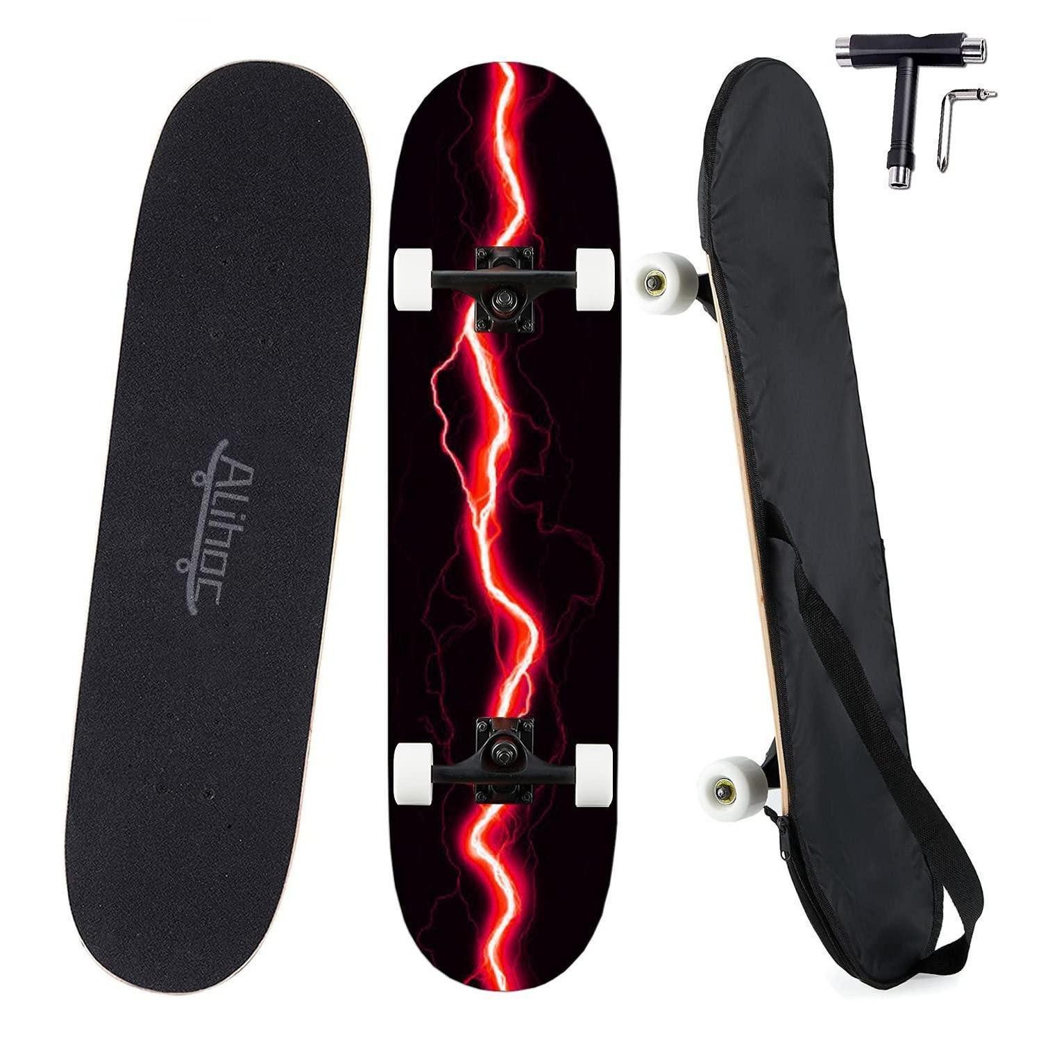 LuxusKollektion Skateboard Skateboard Standard 31 Zoll Roter Blitz