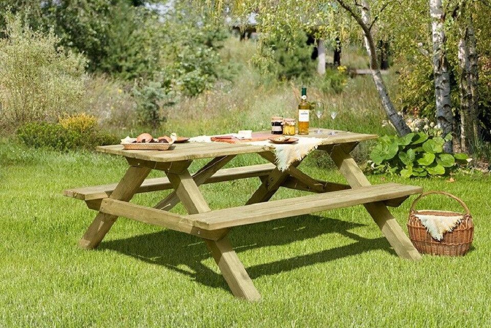 Gartenpirat Gartentisch Picknicktisch aus Holz Tegernsee günstig online kaufen