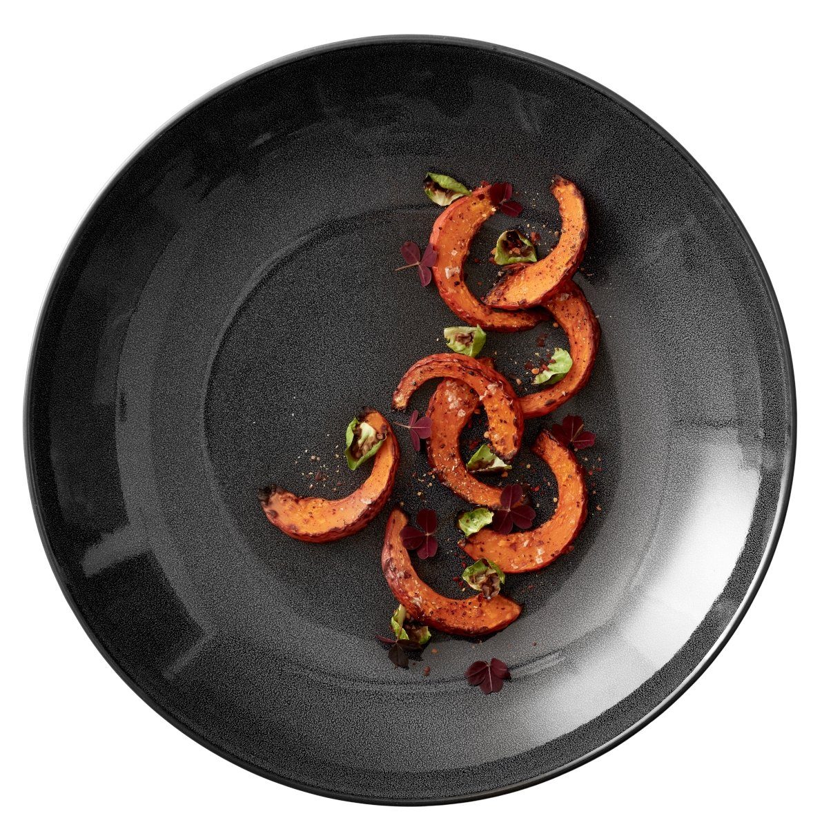 Bitz Servierschale Servierschale galaxy black 40 cm, Steinzeug, (Platten)