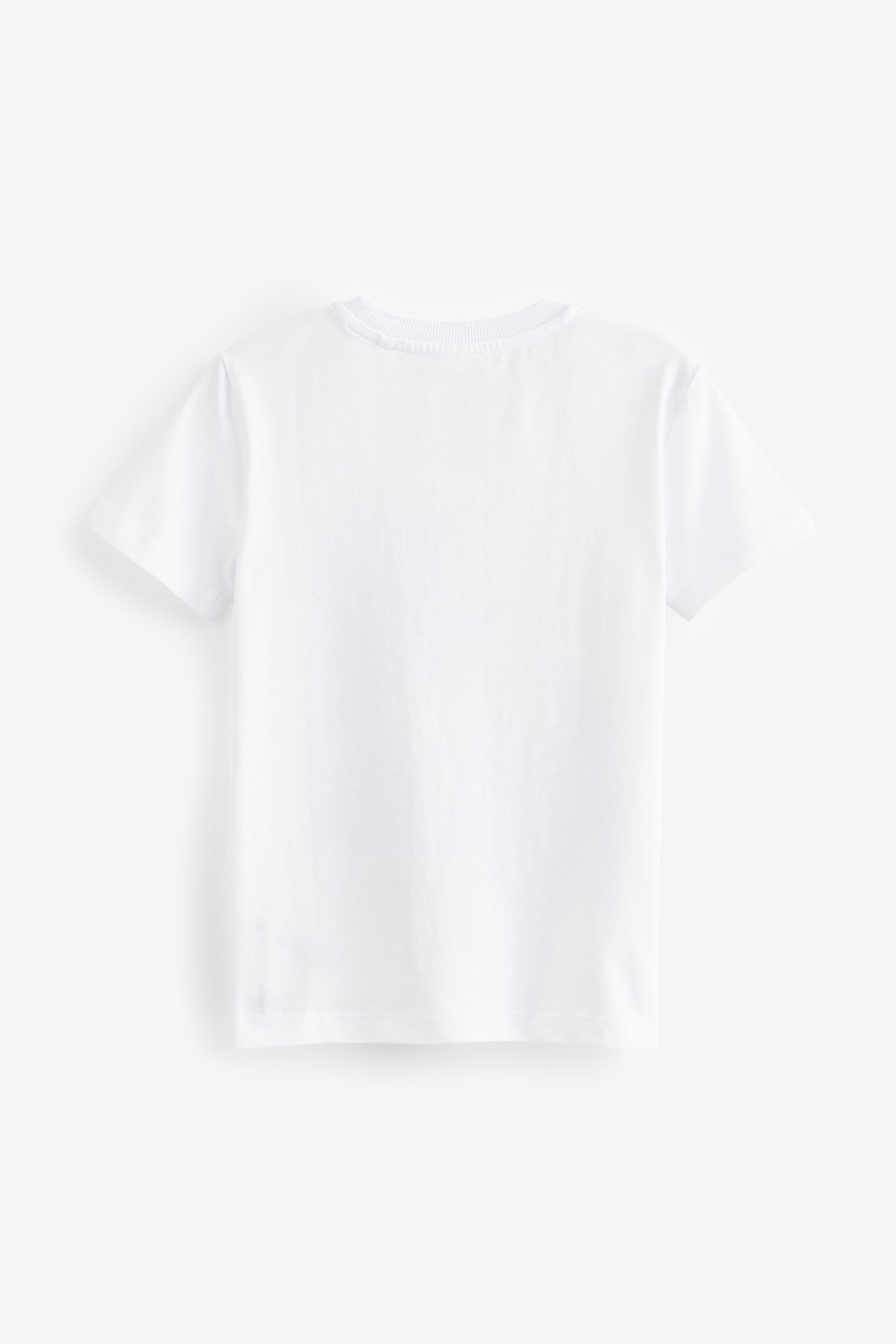 Next T-Shirt Kurzärmliges (1-tlg) T-Shirt White Splat Minions