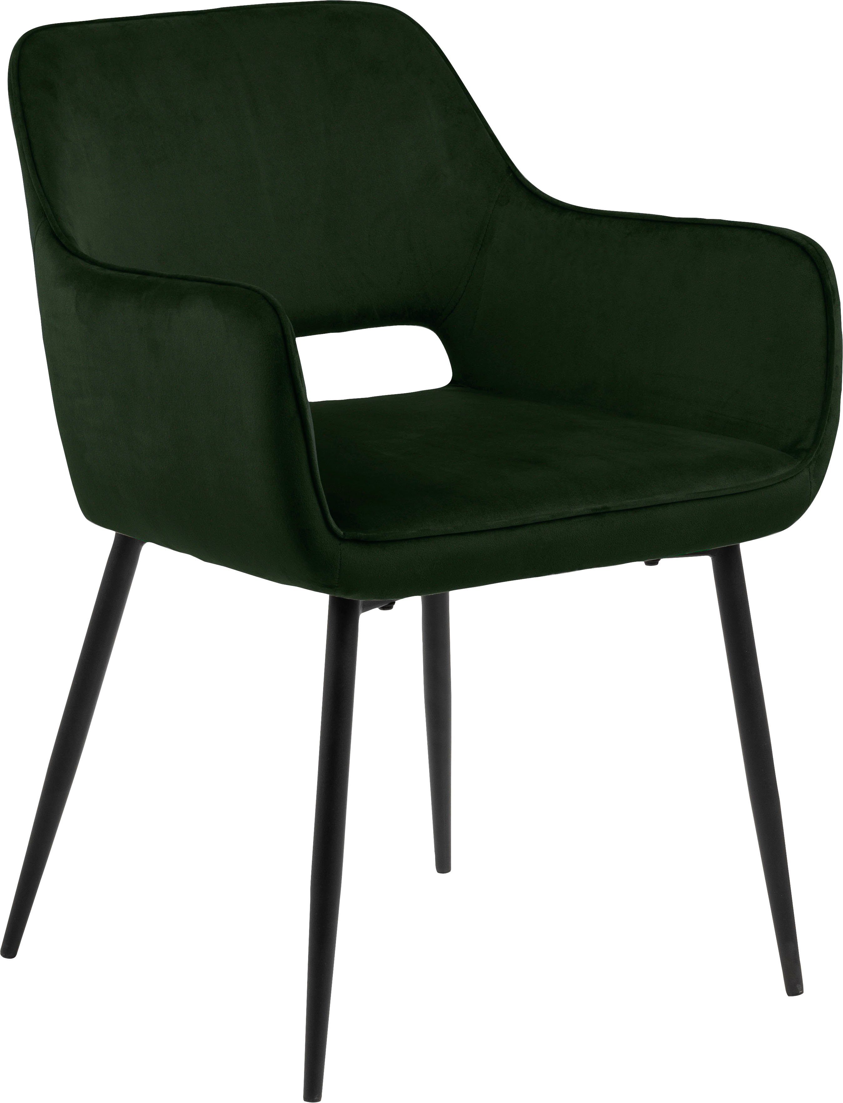 ACTONA GROUP Esszimmerstuhl Ranja, 2er Set, Metallbeine und Armlehnen, Sitzhöhe 47 cm | Stühle