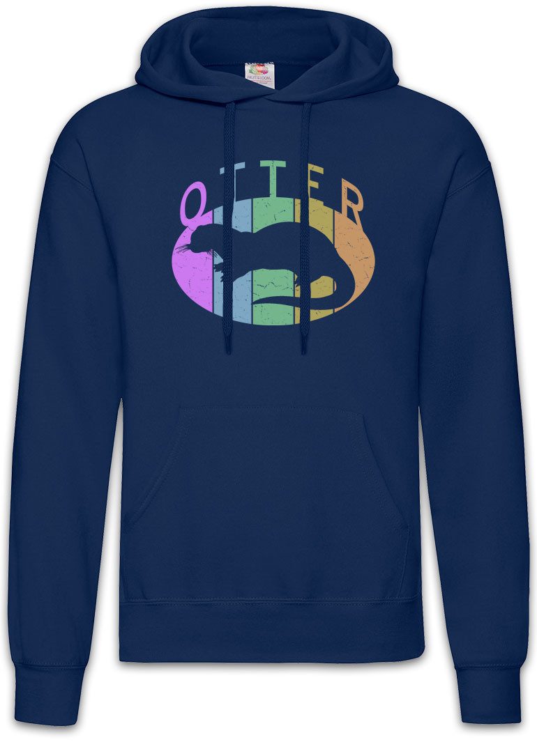 Hoodie Otter C Herren Hoodie Vintage Wildlife lontra Nutria Fischotter