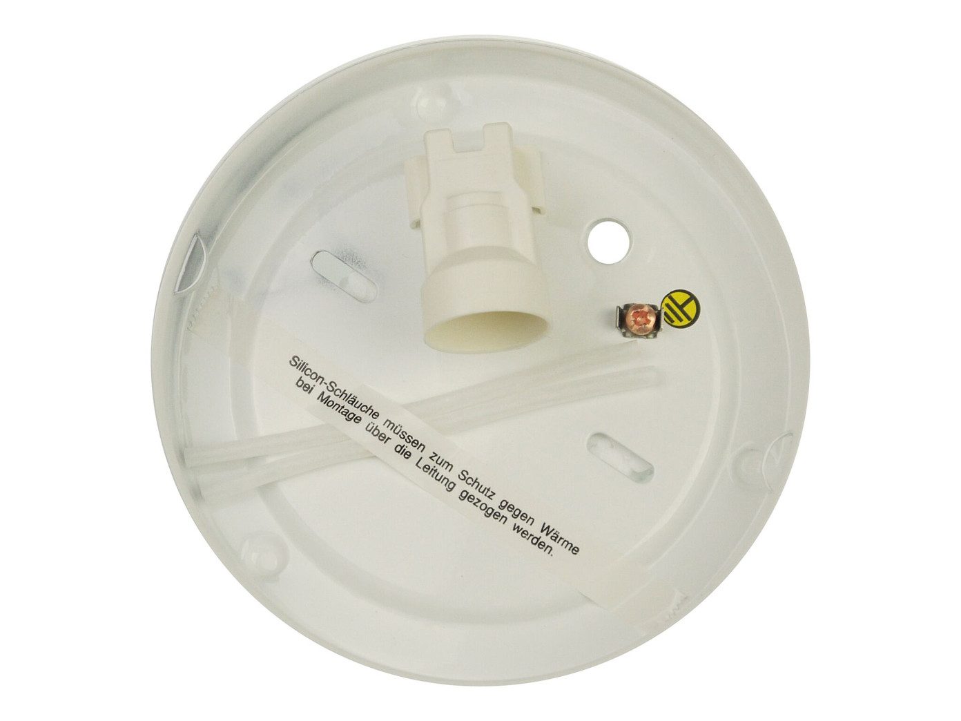 niermann LED Deckenleuchte rund, Schirm Opal-Glas Ø 20cm, dimmbar, LED wechselbar, Warmweiß, flache Deckenlampe klein für Ankleidezimmer Decke & E14 LED