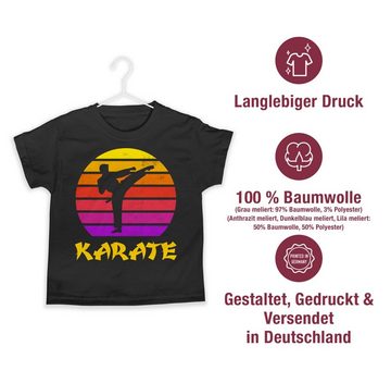 Shirtracer T-Shirt Karate Retro Sonne Kinder Sport Kleidung