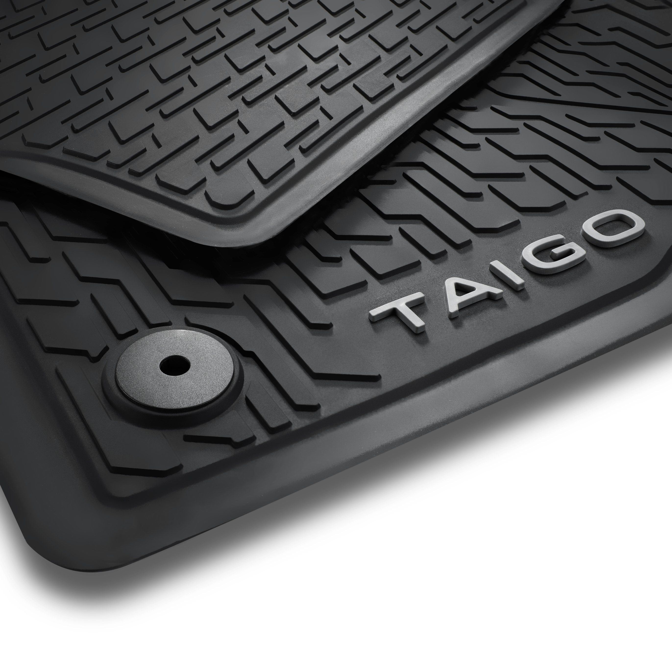 Volkswagen Passform-Fußmatten Taigo (2 2er abwaschbar, vorne für 82V Gummifußmatten rutschfest, VW SUV-Coupé, Taigo St), 2G7061502 Set