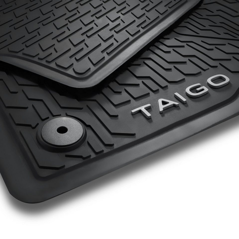 Volkswagen Passform-Fußmatten Taigo (2 St), für VW Taigo SUV-Coupé,  Gummifußmatten vorne 2er Set, rutschfest, abwaschbar, 2G7061502 82V