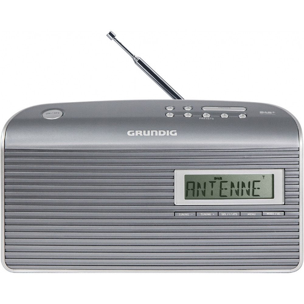 Grundig Music 7000X DAB+ Kofferradio grau/silber. Radio (Tuner für UKW/DAB+, Batterie-/Netzbetrieb)