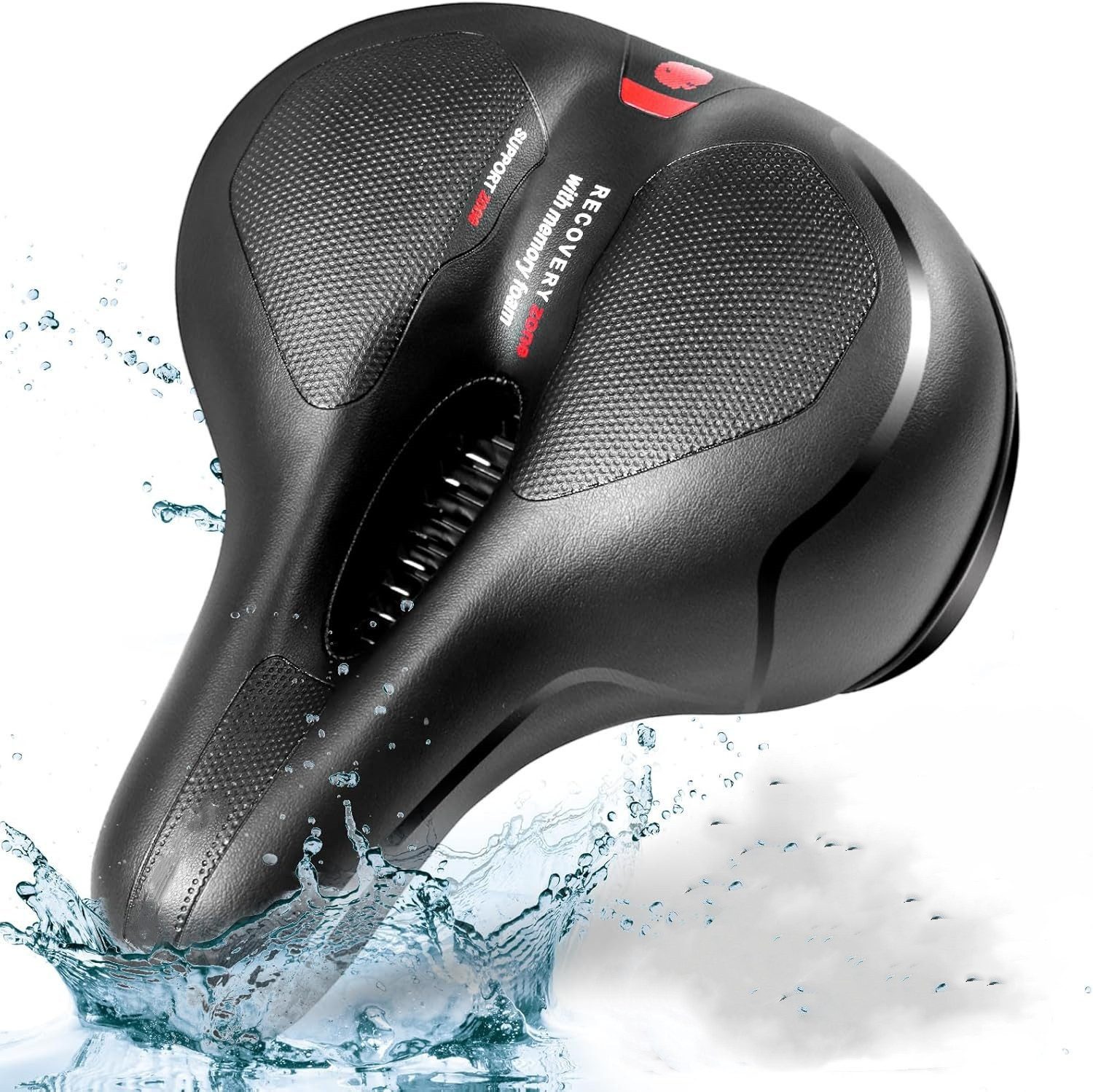 Happy Home Fahrradsattel Premium Fahrradsattel,Bequem,Stoßdämpfend, Wasserdicht für Alle Bike