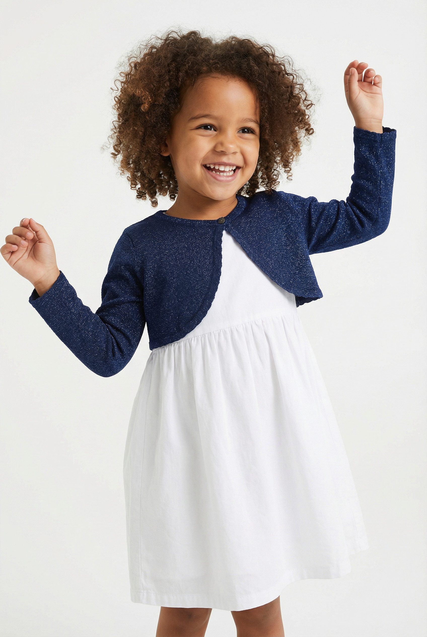 happy girls Bolero im dezenten Glitzerlook und mit gewellten Kanten