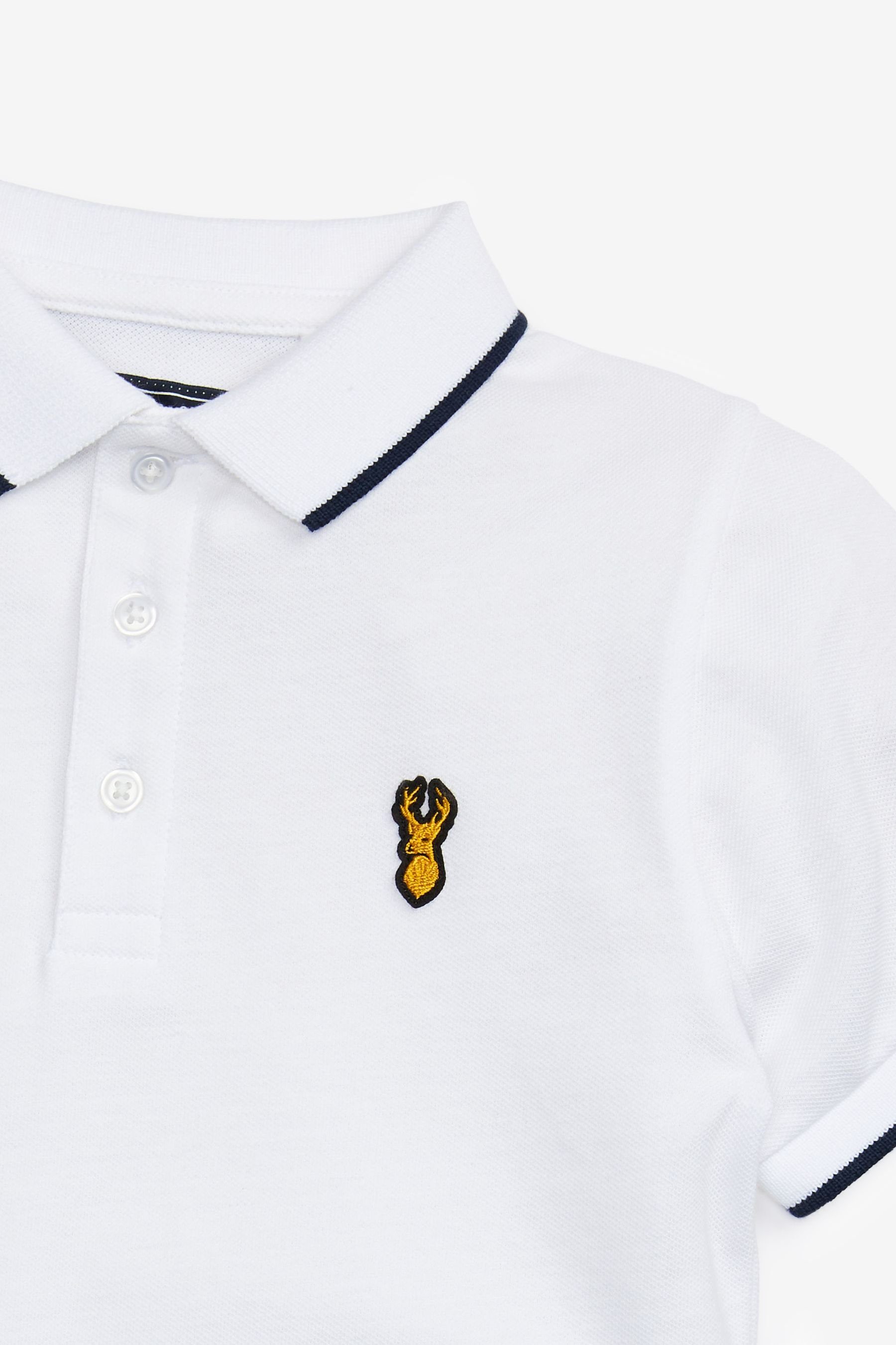 Next Poloshirt Kurzärmeliges (1-tlg) White Polo-Shirt