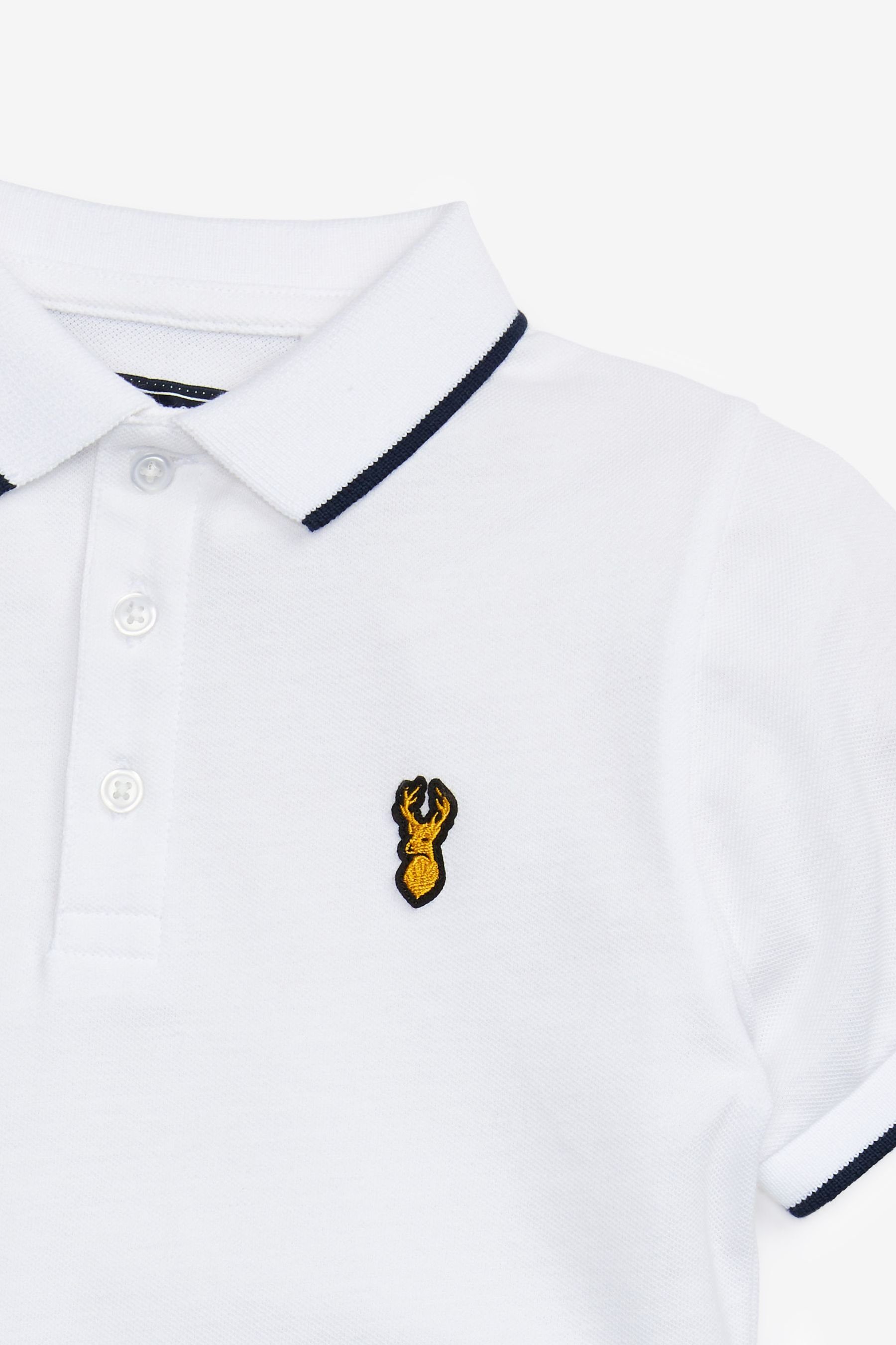 (1-tlg) Kurzärmeliges Polo-Shirt Next Poloshirt White