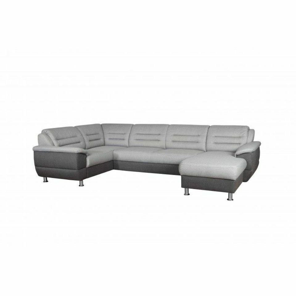 Ecksofa Made Bettfunktion Sofa JVmoebel Europe Designer Couch Polster in Sofa Sitzecke, Graues