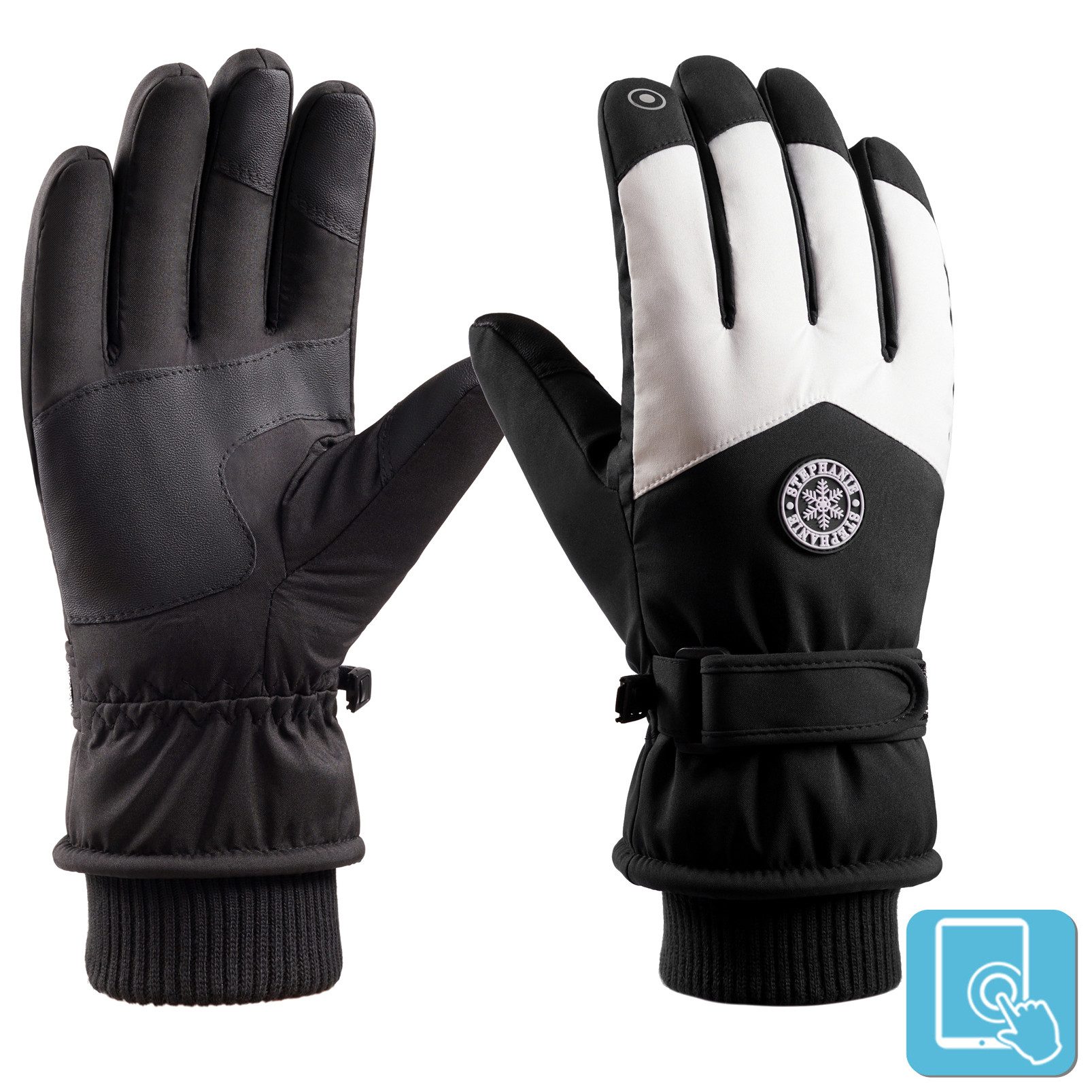 Skihandschuhe Wasserdichte Touchscreen Winterhandschuhe Warm Thermohandschuhe