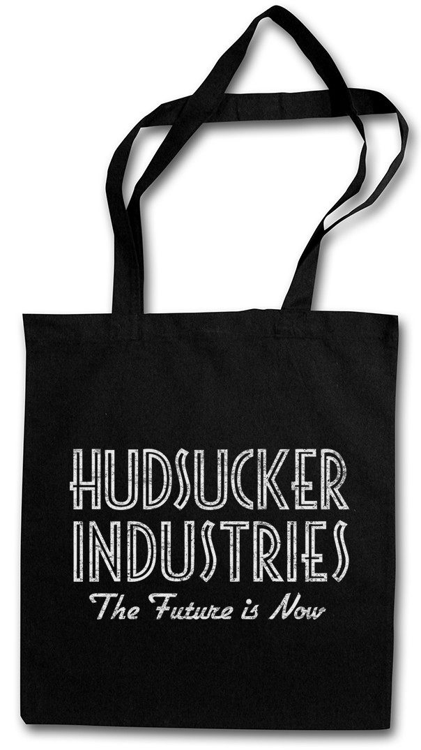 Beuteltasche Hudsucker Industries Stofftasche The Future Is Now Sign Symbol Logo
