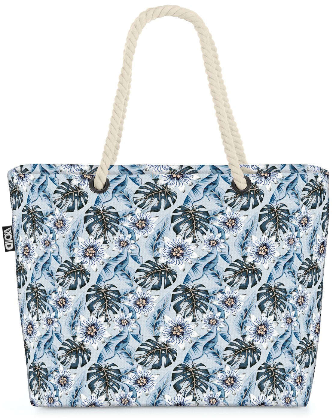 banane VOID Beach Passion muster Bag passionsblume palme blatt (1-tlg), flower tropisch Strandtasche