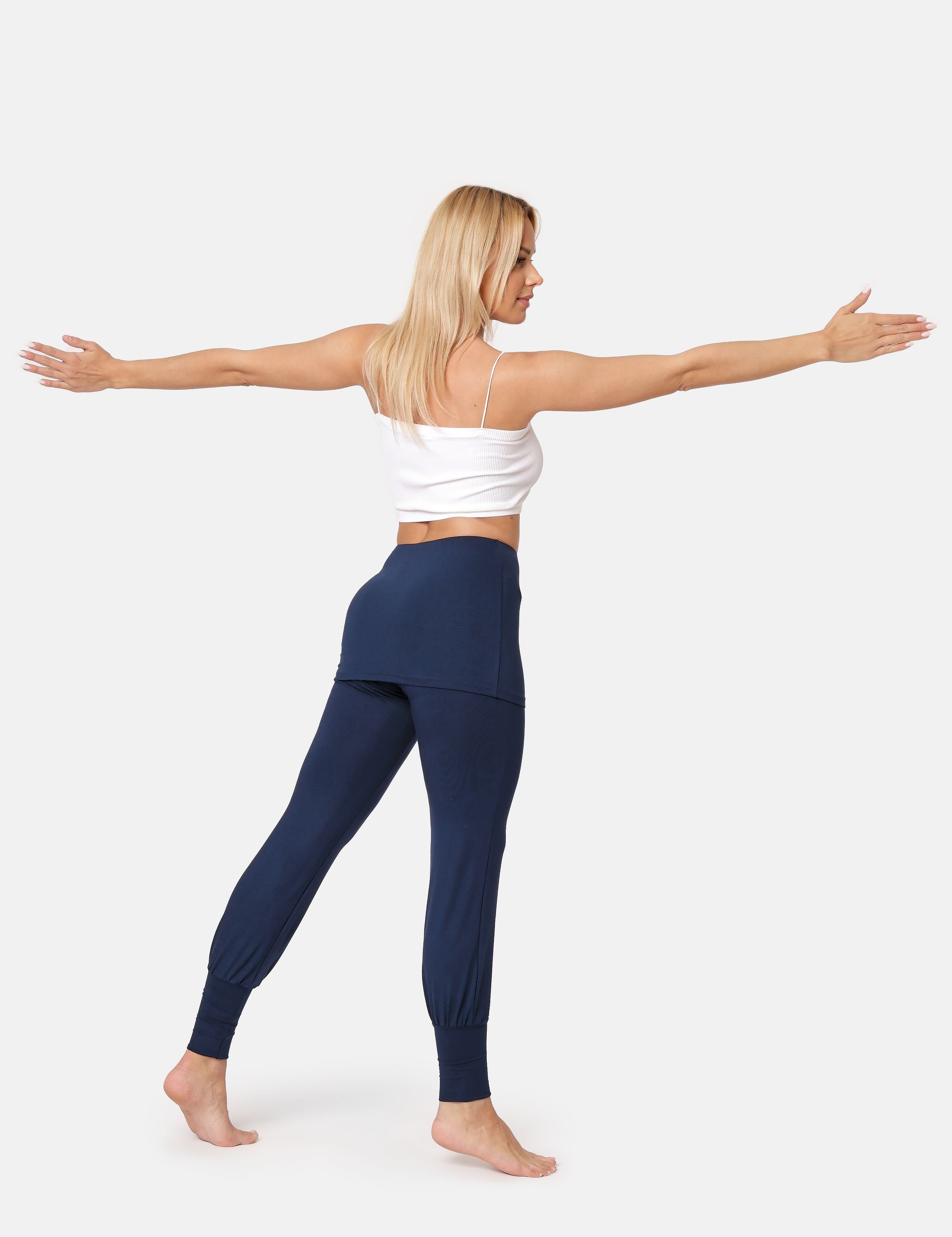 Bellivalini Leggings Damen Yogahose mit Rock Lang Trainingshose BLV50-275 (1-tlg) ohne