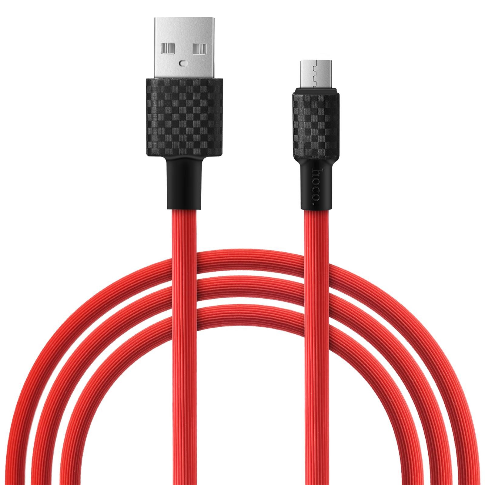 hoco. X29 USB Daten & Ladekabel bis zu 2A Ladestrom Smartphone-Kabel, micro USB, USB Typ A (100 cm), Hochwertiges Aufladekabel für Samsung, Huawei, Xiaomi uvm.