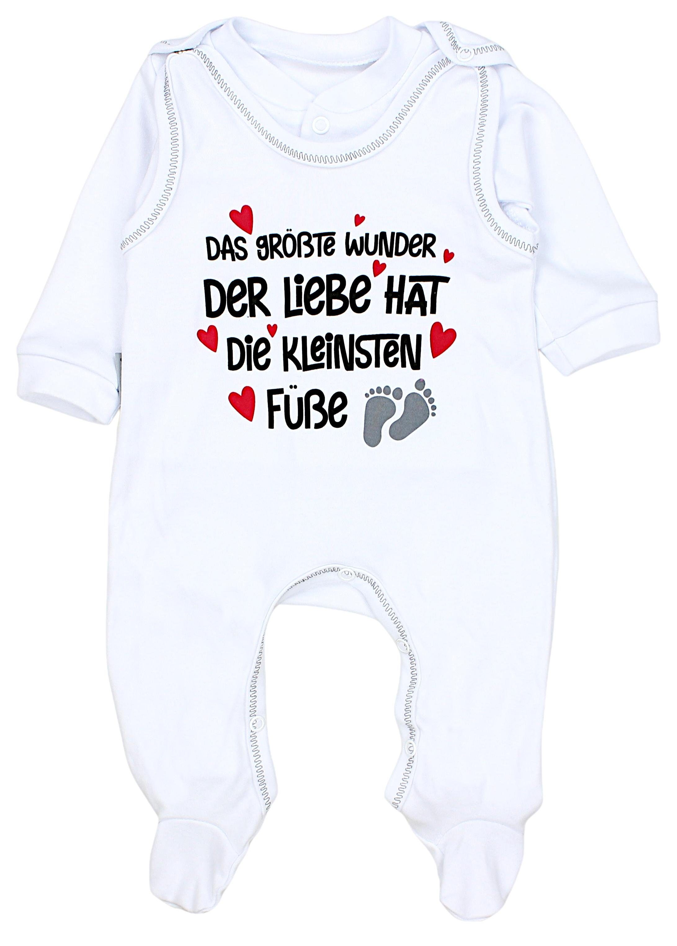 TupTam Erstausstattungspaket TupTam Unisex Baby Strampler Set Spruch Mamas & Papas Schatz Das größte Wunder der Liebe / Weiß