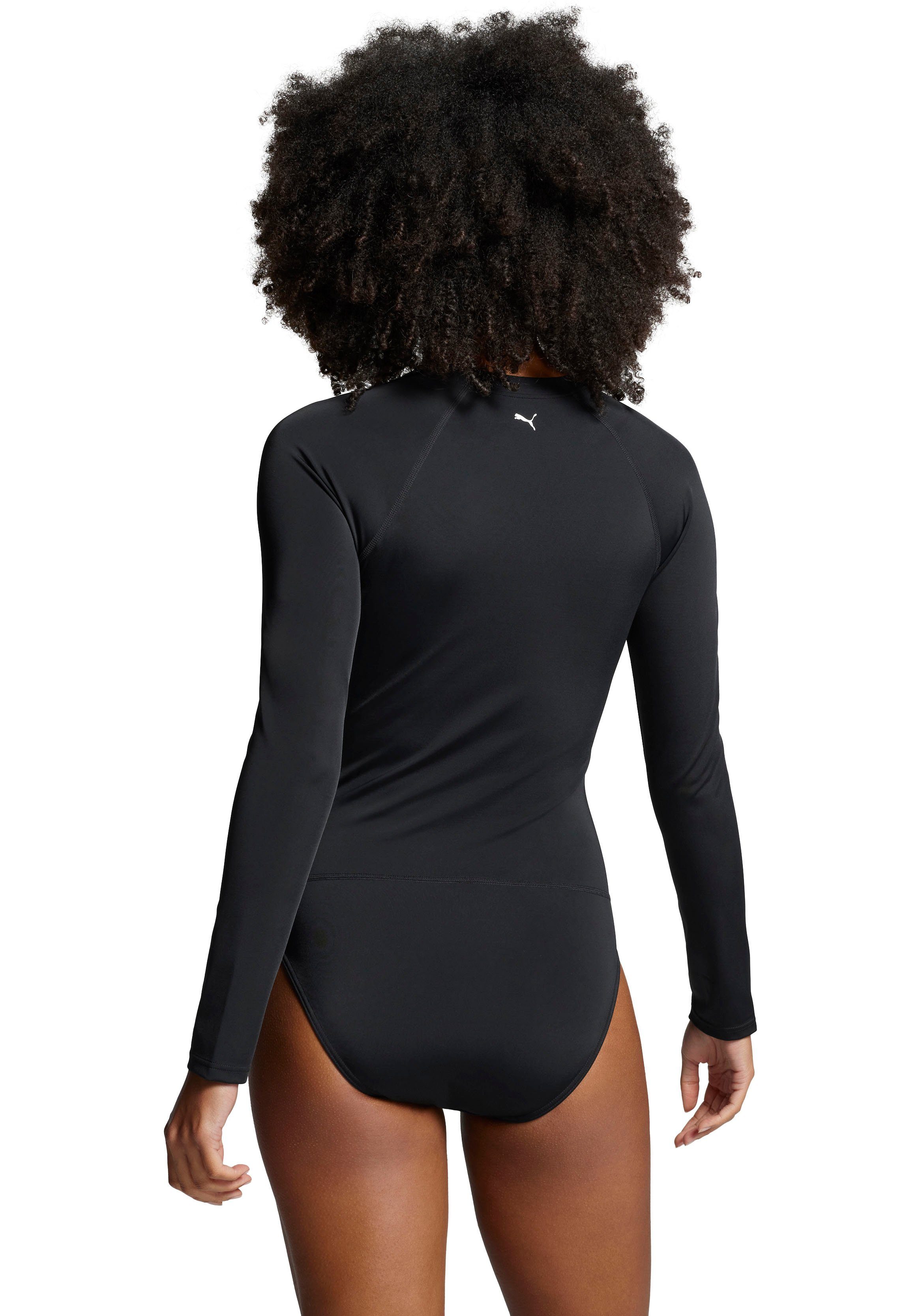 PUMA Badeanzug PUMA SWIM WOMEN LONG SLEEVE SURF SUIT mit Logodruck, Surfanzug, langärmelig