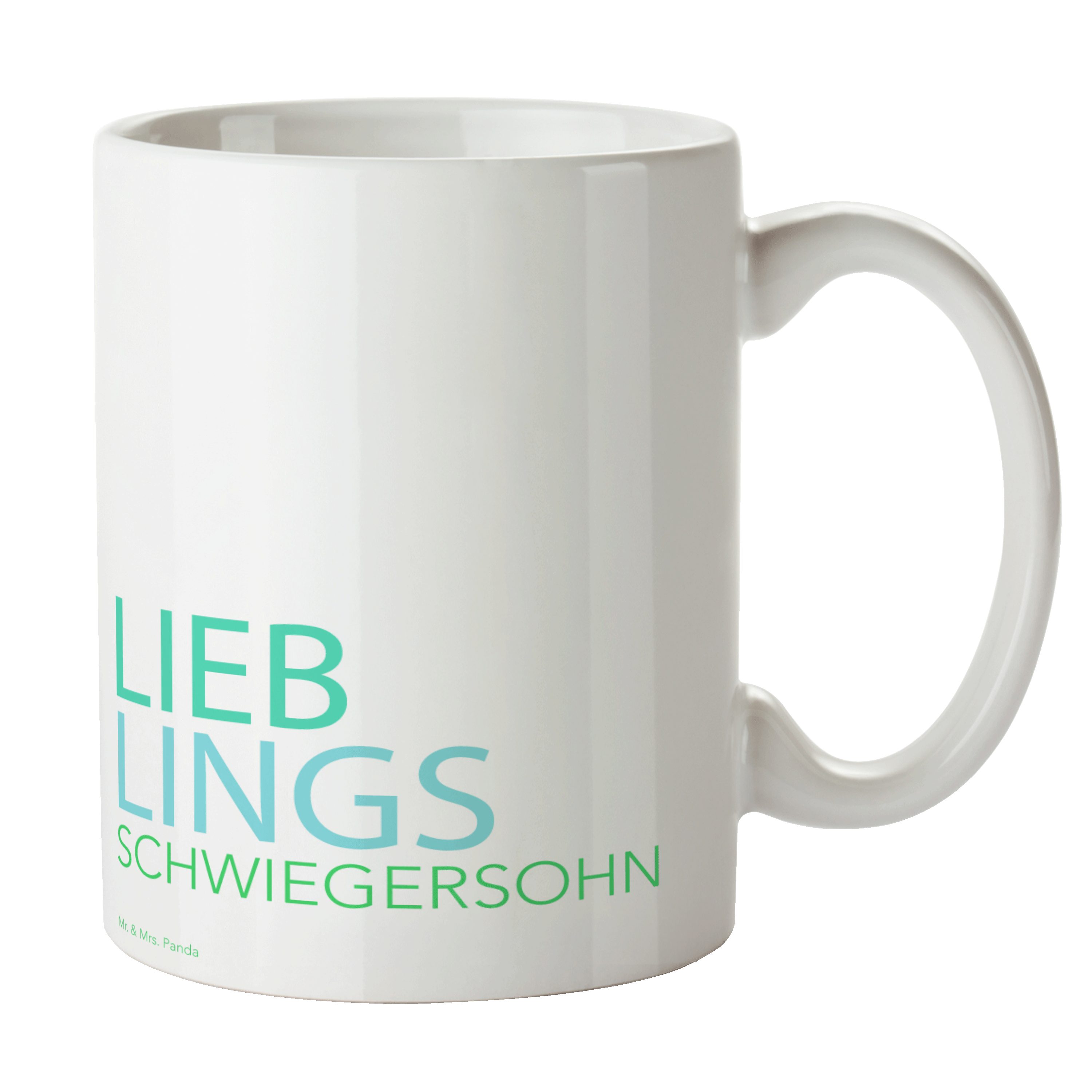 Weiß Schwiegersohn - Panda Frau, Kaffeebecher, Keramik Bür, Mrs. Kaffeetasse, Geschenk, Mr. Tasse & -