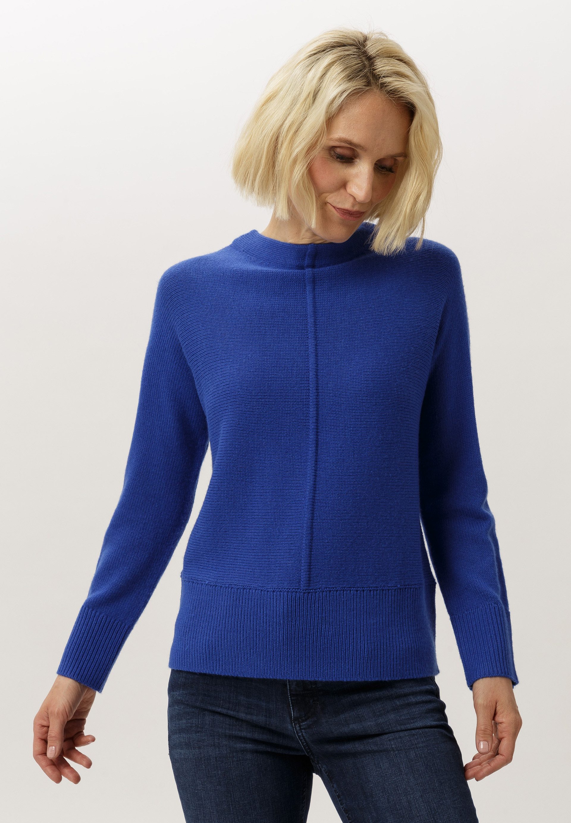 FRANK WALDER Strickpullover aus softem Feinstrick