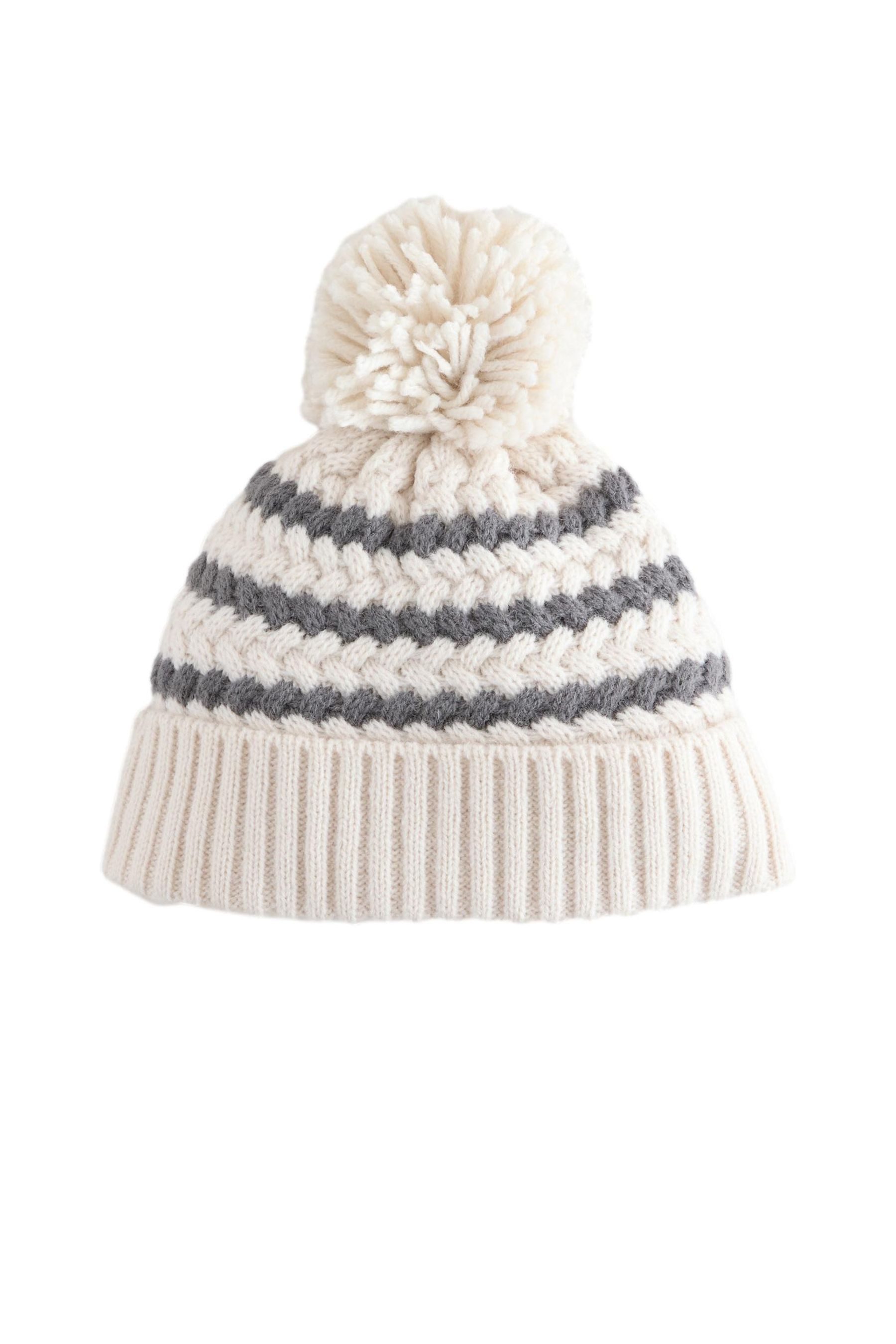 Next Bommelmütze Baby-Strickmütze mit Bommel (1-St)