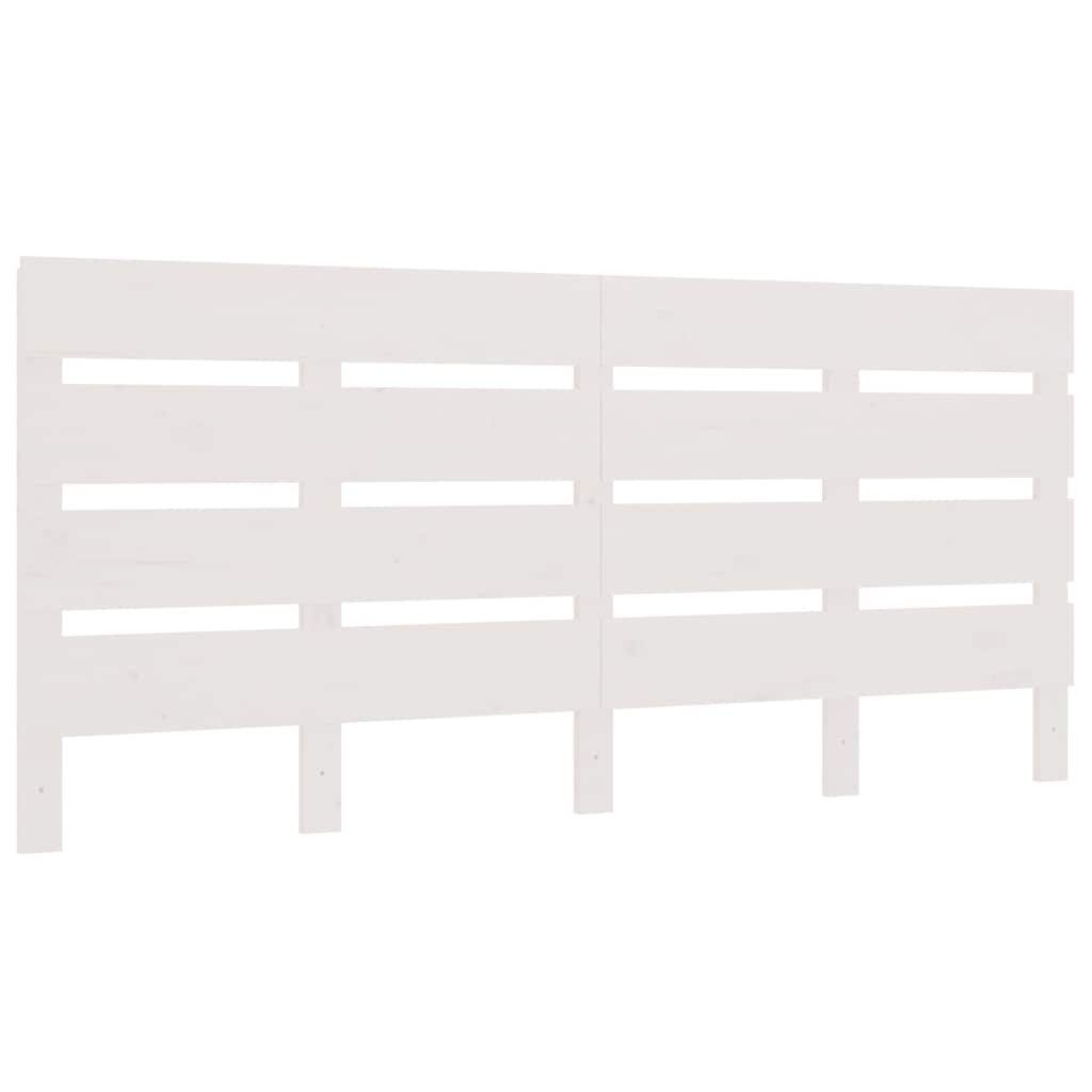 vidaXL Bett Kopfteil Weiß 180x3x80 cm Massivholz Kiefer (1-tlg)
