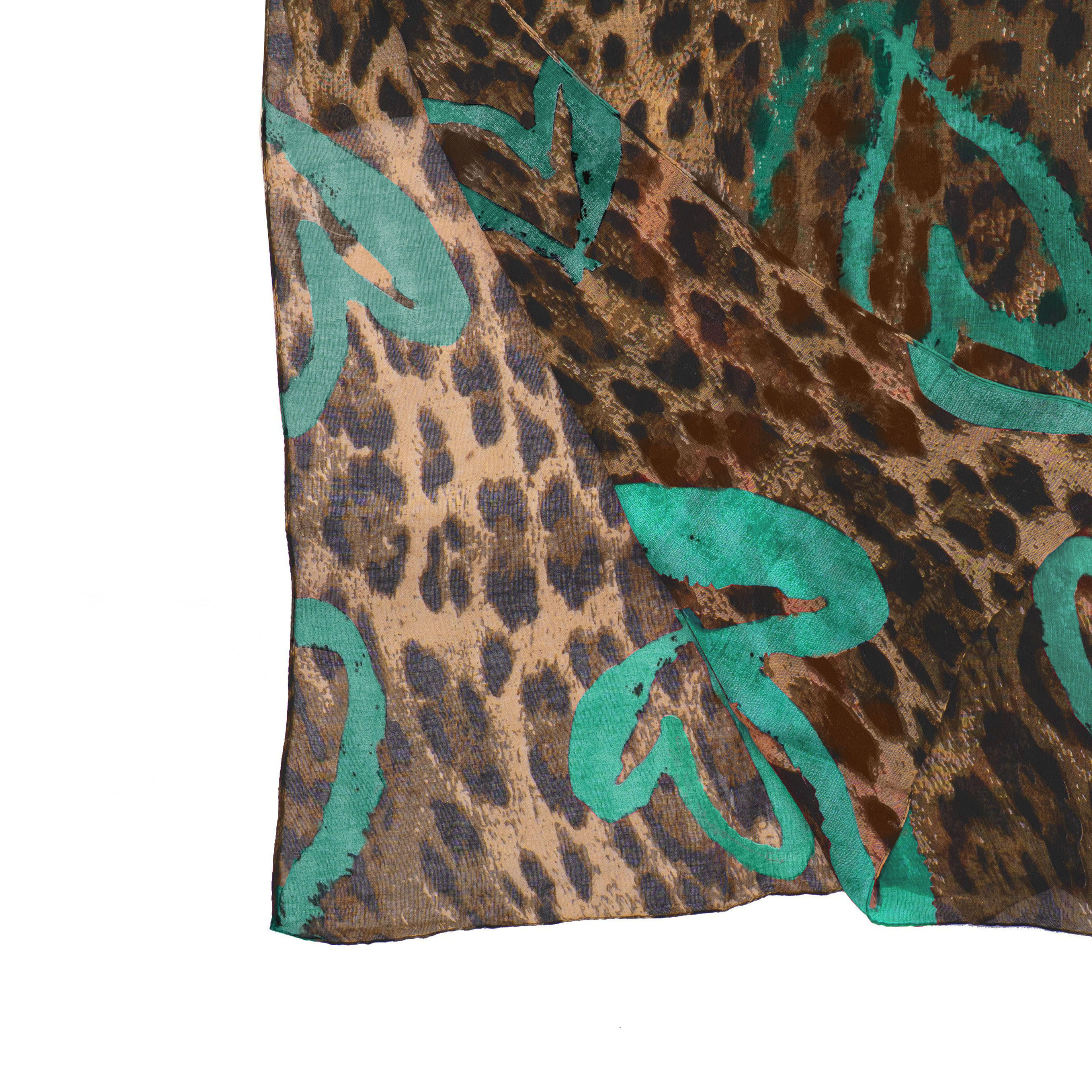 Passioni Schal mit abstraktem Leoparden-muster