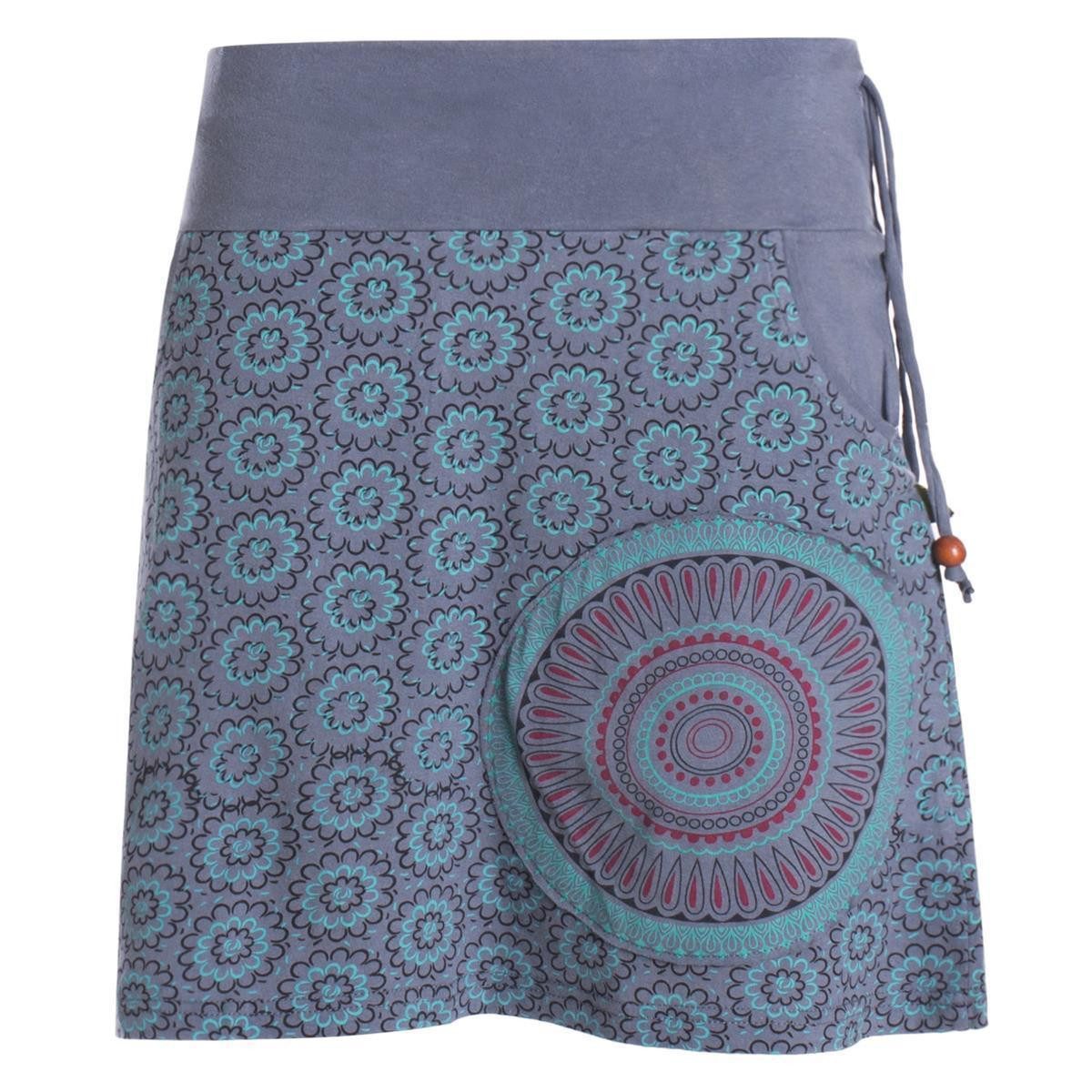 Vishes Minirock Kurzer Damen Baumwoll-Rock Taschen-Rock günstig online kaufen