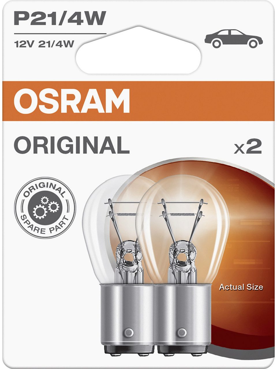 Osram KFZ-Ersatzleuchte Osram Signallampe P21/4W Original 2.0 2 Stück