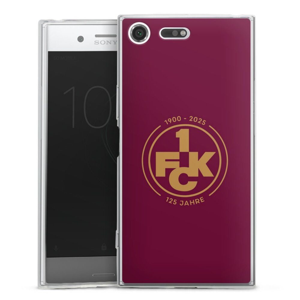 DeinDesign Handyhülle 1. FC Kaiserslautern 1. FCK 125 Jahre 1. FCK 125. Jubiläum, Sony Xperia XZ Premium Slim Case Silikon Hülle Ultra Dünn Schutzhülle