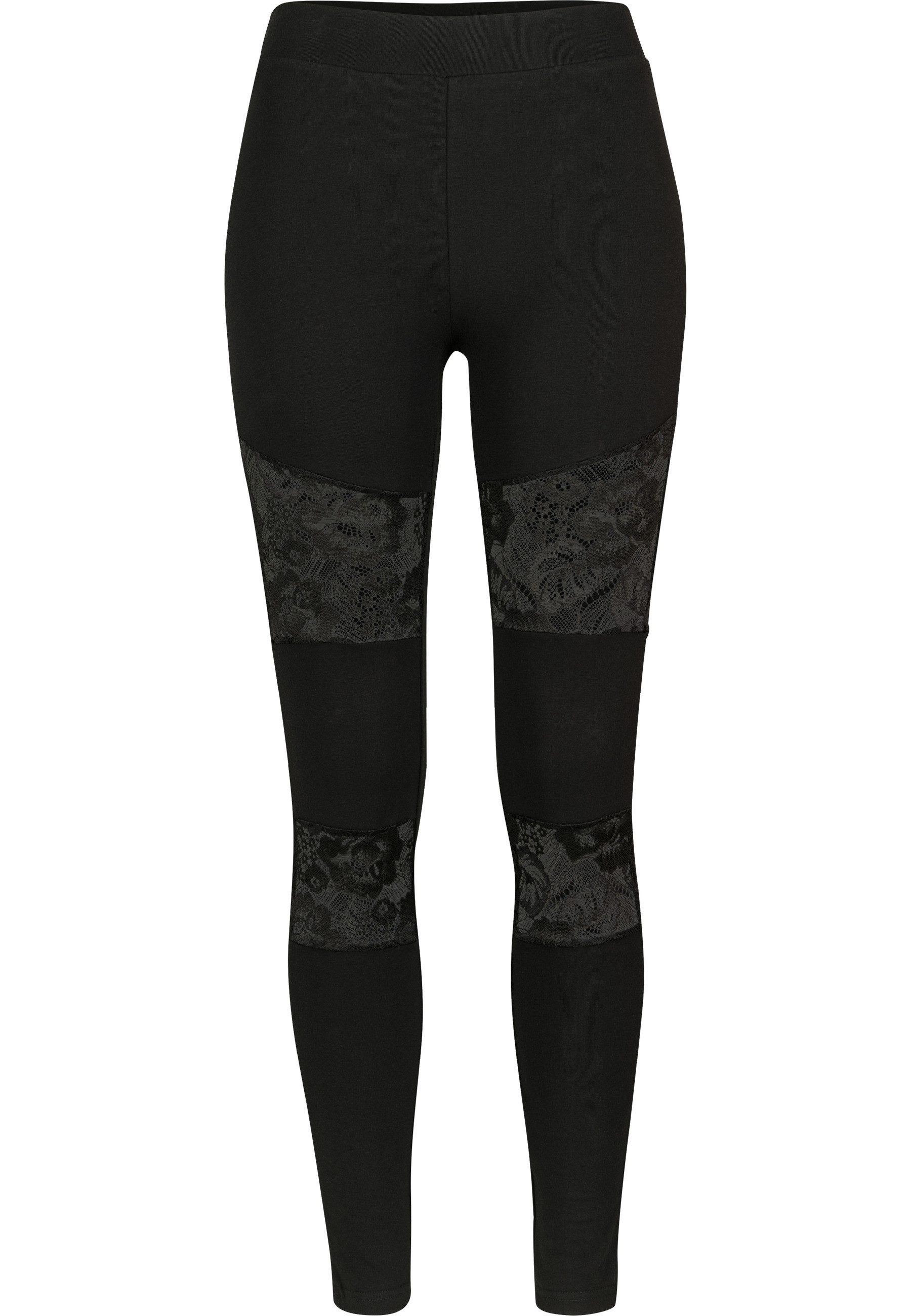 URBAN CLASSICS Leggings Urban Classics Damen Ladies Laces Inset Leggings (1-tlg)