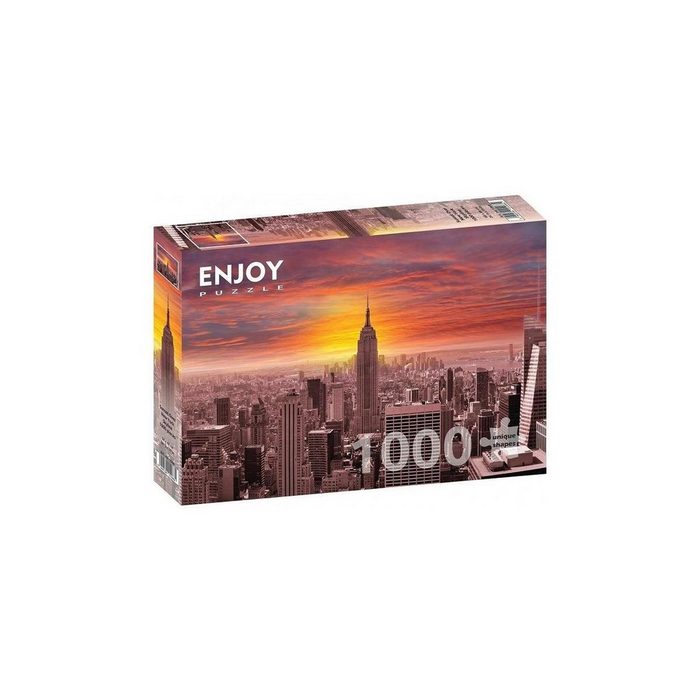 ENJOY Puzzle Puzzle ENJOY-1068 - Sonnenuntergang über der New Yorker... Puzzleteile