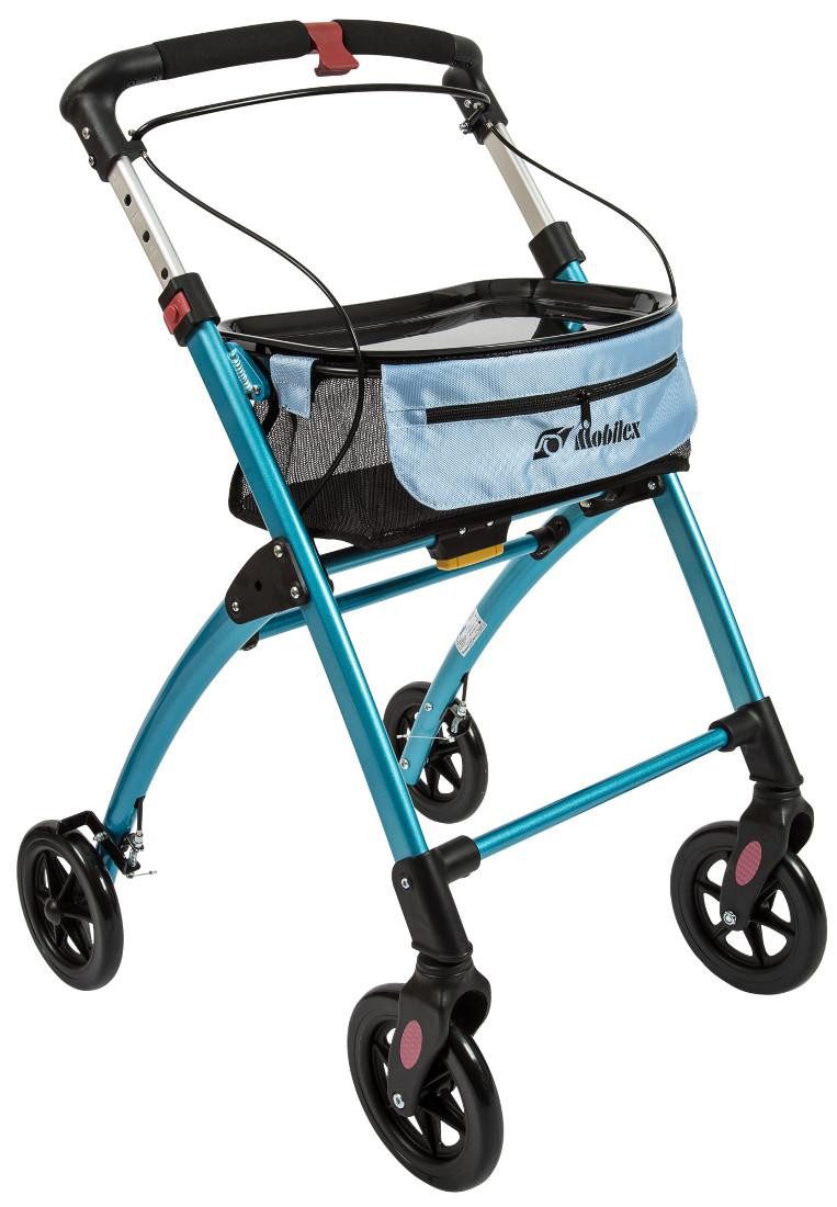 FabaCare Indoor-Rollator Jaguar faltbar, Leichtgewichtrollator mit Tablett