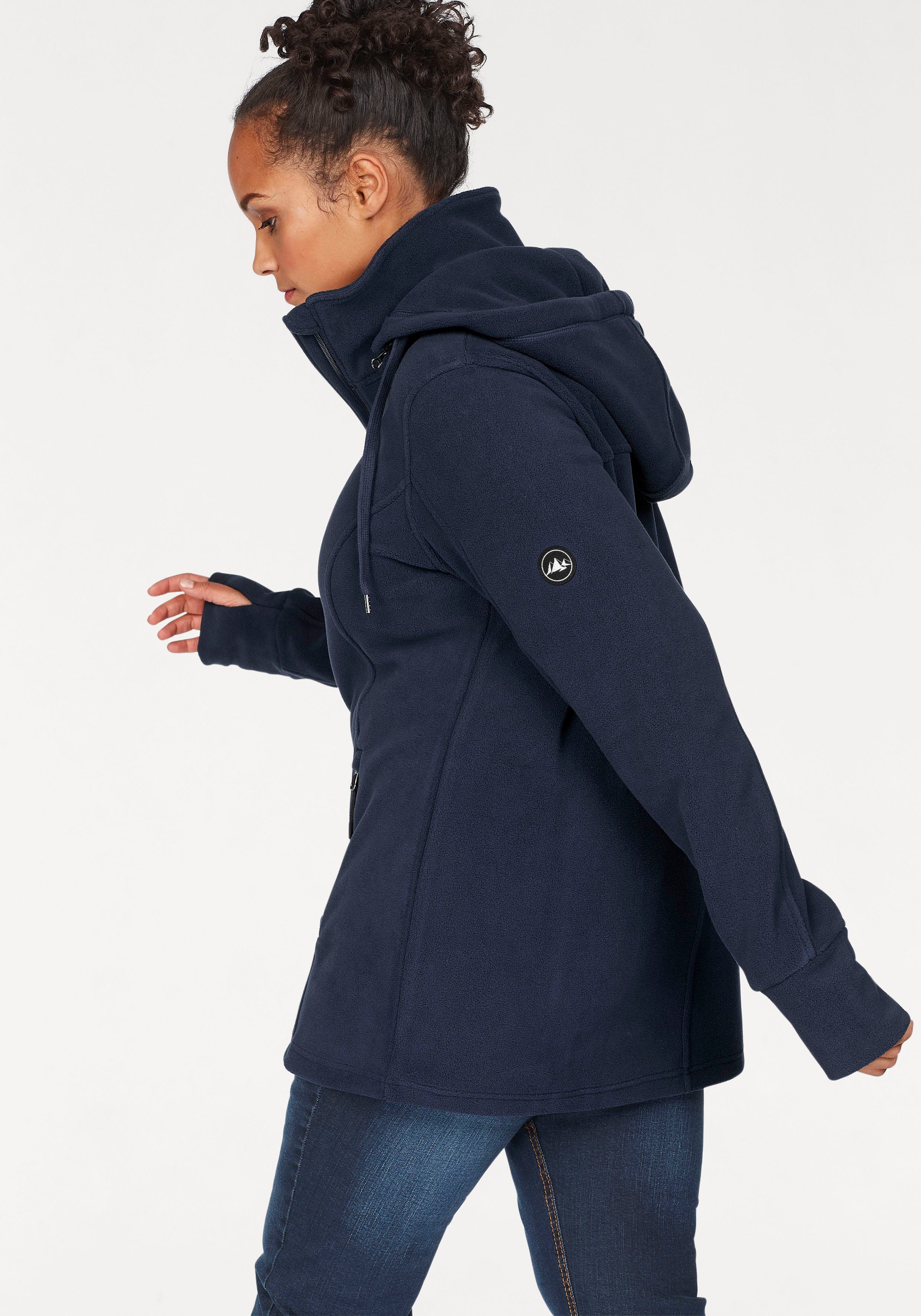 Polarino Fleecejacke für kalte Tage, aus Fleece, sportlicher Stil, atmungsa günstig online kaufen
