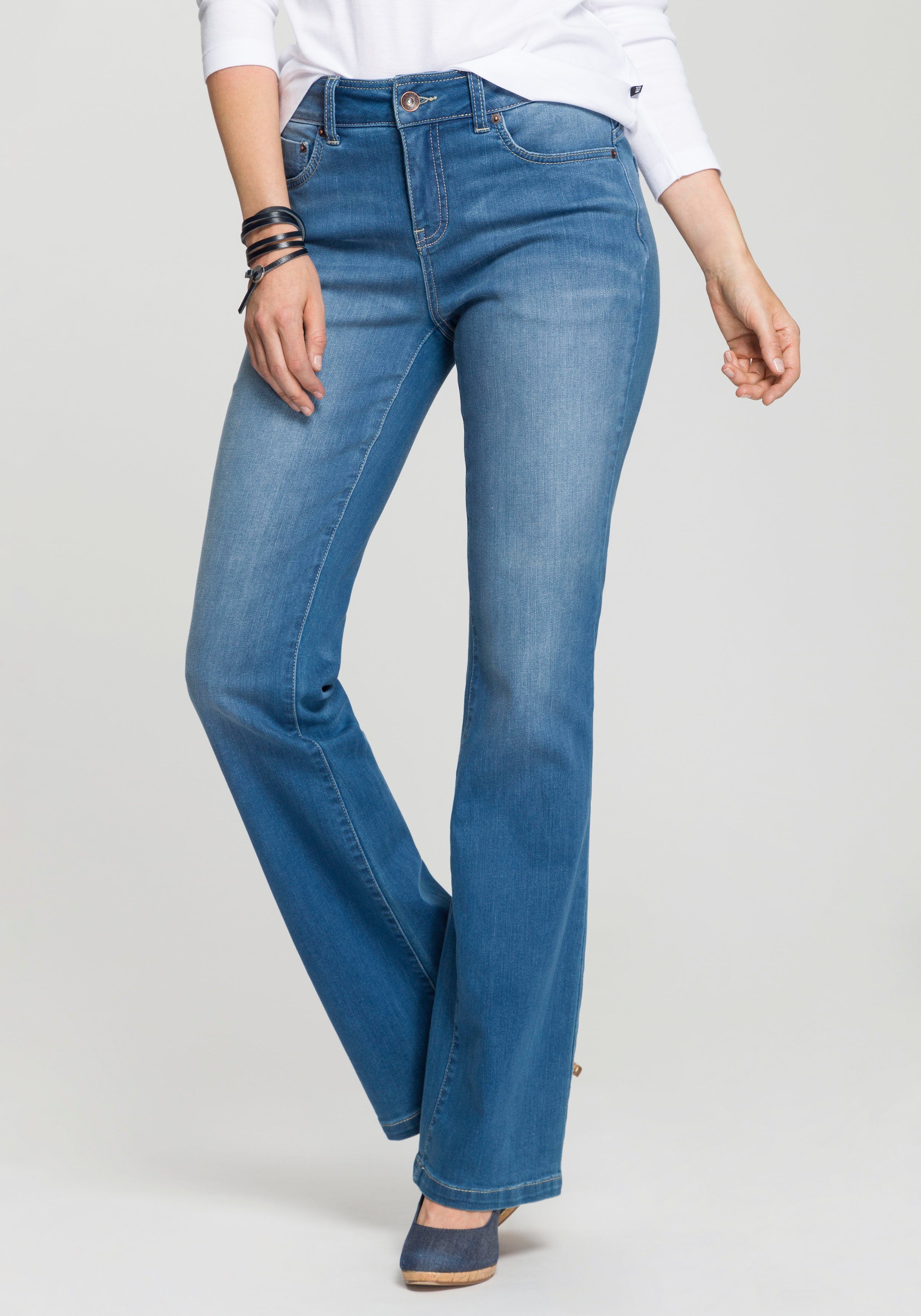 Bootcut-Jeans High-Waist