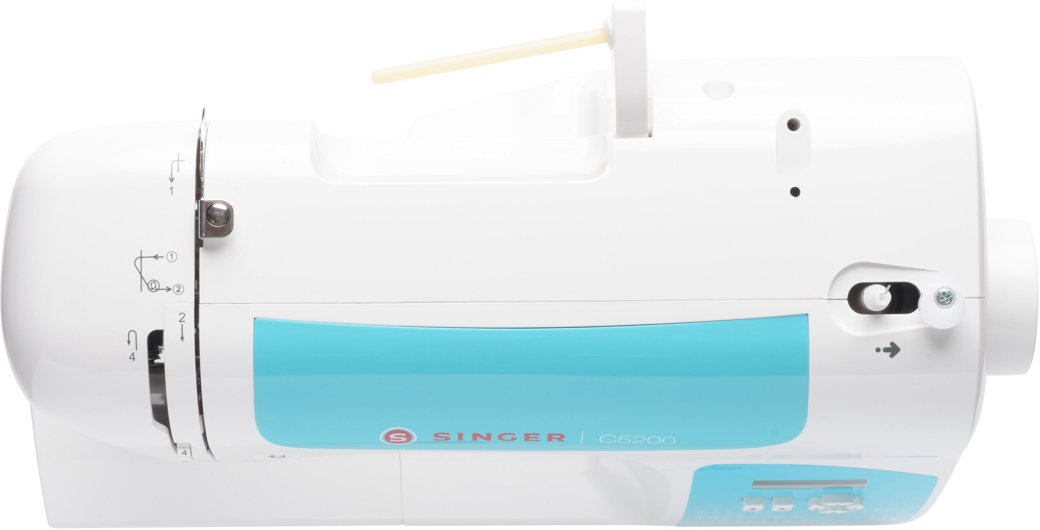 Singer Computer-Nähmaschine C5205 Türkis, 60 Programme