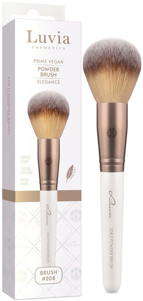 Luvia Cosmetics Puderpinsel POWDER BRUSH, Nurai-Pinselhaare, fluffig, sanft, für loses und gepresstes Puder.