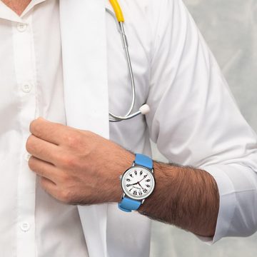 GOLDEN HOUR Medizinisches Personal Watch, Leicht ablesbares Zifferblatt,Präzises Quarzwerk,Design fürPulsmessung